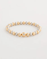 Chico's On Sale - Mixed Metal Beaded Stretch Bracelet