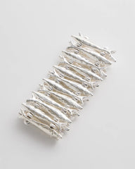 Chico's For Sale - Silvertone Fish Stretch Bracelet