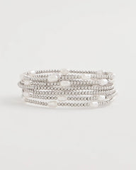 Chico's Outlet - Pearlescent Bead Ball Bracelet