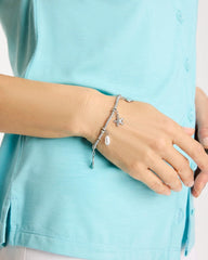Chico's Online - Beachy Silvertone Stretch Charm Bracelet