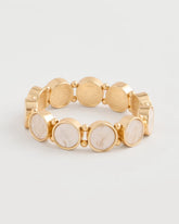 Chico's US - Pearlescent Goldtone Stretch Bracelet