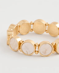 Chico's US - Pearlescent Goldtone Stretch Bracelet