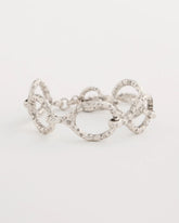 Chico's Discount - Silvertone Open Link Toggle Bracelet