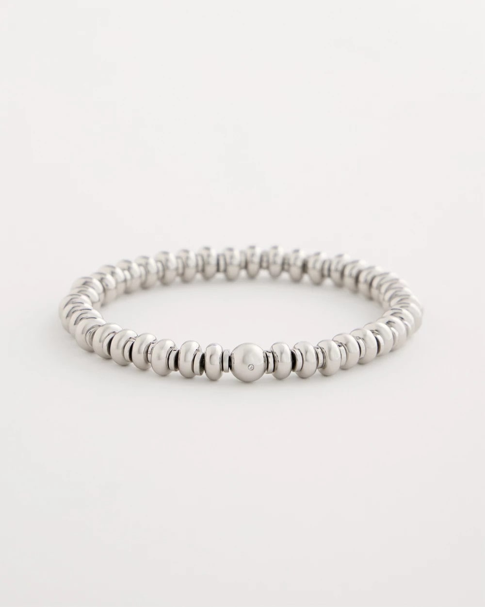 Chico's Sale - Silvertone Rounded Stretch Bracelet