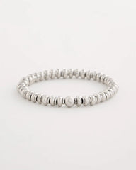 Chico's Sale - Silvertone Rounded Stretch Bracelet