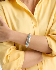 Chico's / Turquoise Mixed Metal Bangle