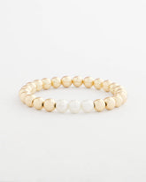 Chico's Outlet - Goldtone Bead Stretch Bracelet