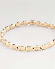 Chico's Discount - Goldtone Oval Beaded Stretch Bracelet