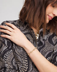 Chico's On Sale - Gold-tone Medium Bead Stretch Bracelet