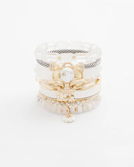Chico's / Goldtone Stretch Tennis Bracelet