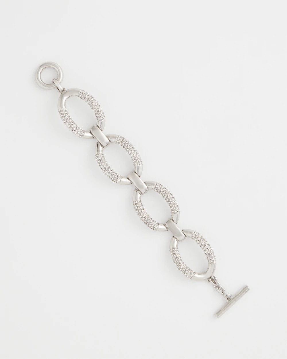Chico's Discount - Large Pave Link Toggle Bracelet