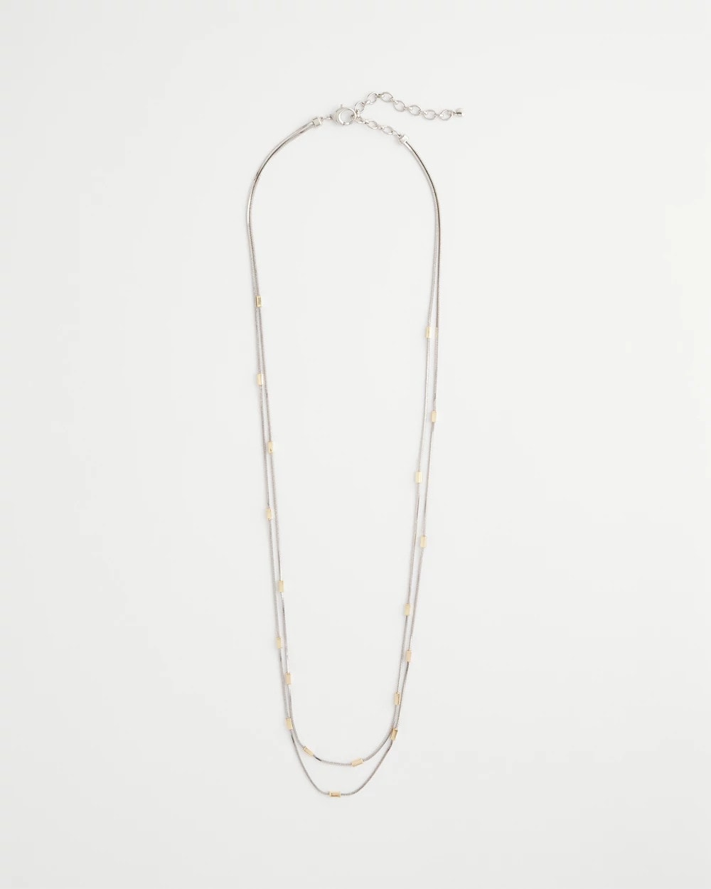 Chico's Discount - Mixed Metal Double Strand Necklace