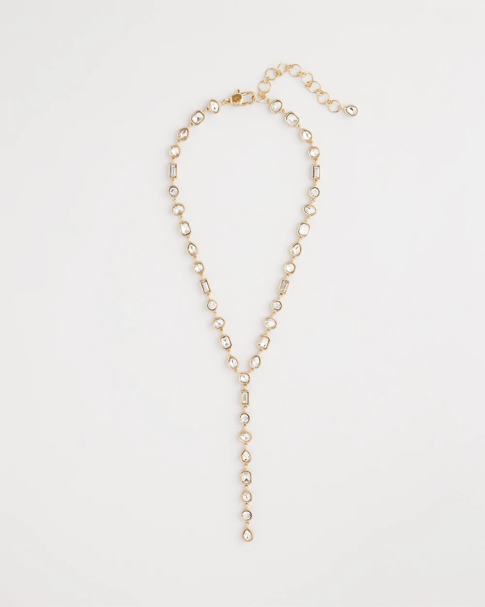 Chico's On Sale - Bezel Set Goldtone Y-Necklace