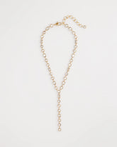 Chico's On Sale - Bezel Set Goldtone Y-Necklace