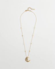 Chico's For Sale - Gold Moon Pendant Necklace