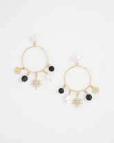 Chico's Outlet - Starry Night Charm Hoop Earrings