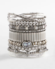 Chico's Sale - Silver Tone Stretch Watchband Bracelet