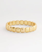 Chico's Outlet - Golden Matte Square Stretch Bracelet