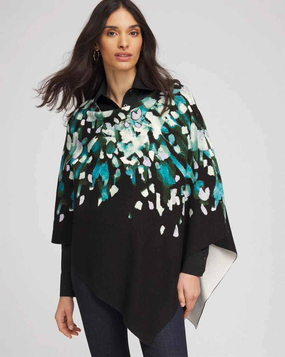Chico's US - Convertible Knit Boatneck Poncho