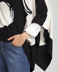 Chico's / Love Brush Convertible Sweater Poncho