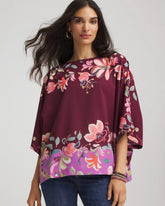 Chico's Online - Printed Boatneck Pullover Poncho