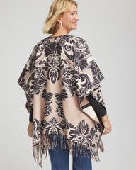 Chico's Discount - Reversible Printed Fringe Ruana