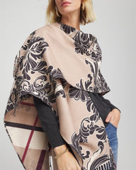Chico's Discount - Reversible Printed Fringe Ruana