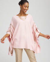 Chico's Sale - Sequin Striped Sweater Poncho