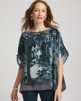 Chico's For Sale - Velvet Burnout Passion Poncho