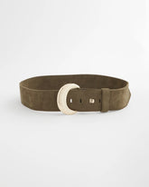 Chico's Outlet - Green Faux Suede Sash Belt