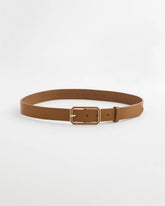 Chico's Outlet - Cognac Enamel Buckle Trouser Belt