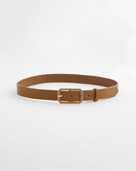 Chico's Outlet - Cognac Enamel Buckle Trouser Belt