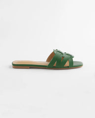 Chico's For Sale - Cassidy Cross-Strap Slide Sandals