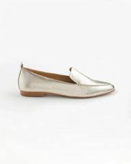 Chico's On Sale - Gold Metallic Leather Loafer