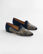 Chico's / Peacock Embroidered Flats