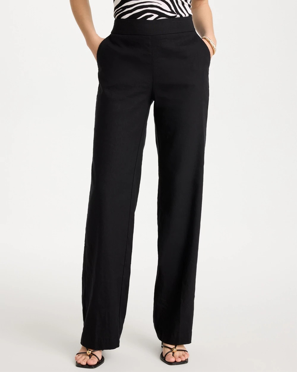 Chico's Online - Pull-On Wide-Leg Linen Pants