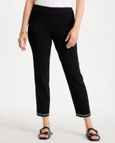 Chico's US - Contrast Scallop Brigitte™ Slim Crop Pant