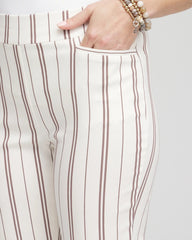 Chico's Discount - Petite Brigitte™ Striped Ankle Pants