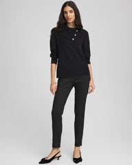 Chico's Outlet - Brigitte™ Slim Ankle Jacquard Pants