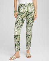 Chico's Discount - Brigitte™ Slim Ankle Palm-Print Pants