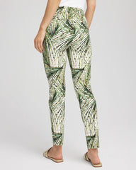 Chico's Discount - Brigitte™ Slim Ankle Palm-Print Pants