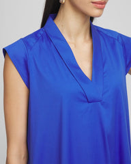 Chico's / Petite Popover Poplin Maxi Dress