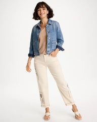 Chico's US - Patchwork Relaxed Boyfriend Jean