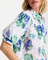 Chico's On Sale - Floral Paisley Eyelet Blouse