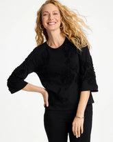 Chico's Sale - Soutache Elbow Sleeve Tee