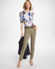 Chico's Online - Geo Blur Ruched Sleeve Tee