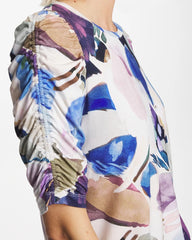 Chico's Online - Geo Blur Ruched Sleeve Tee