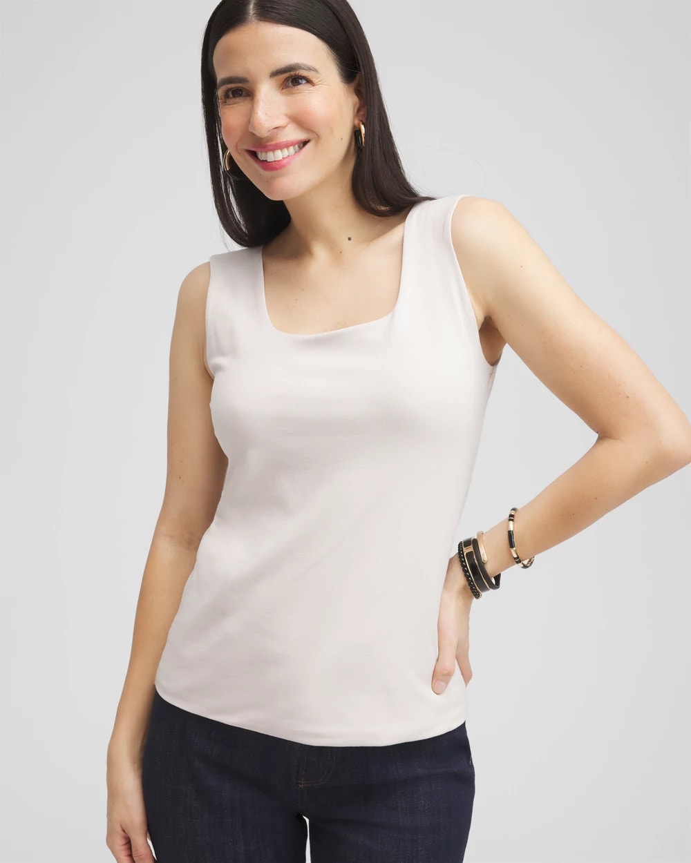 Chico's Online - Contour Cotton™ Square Neck Tank