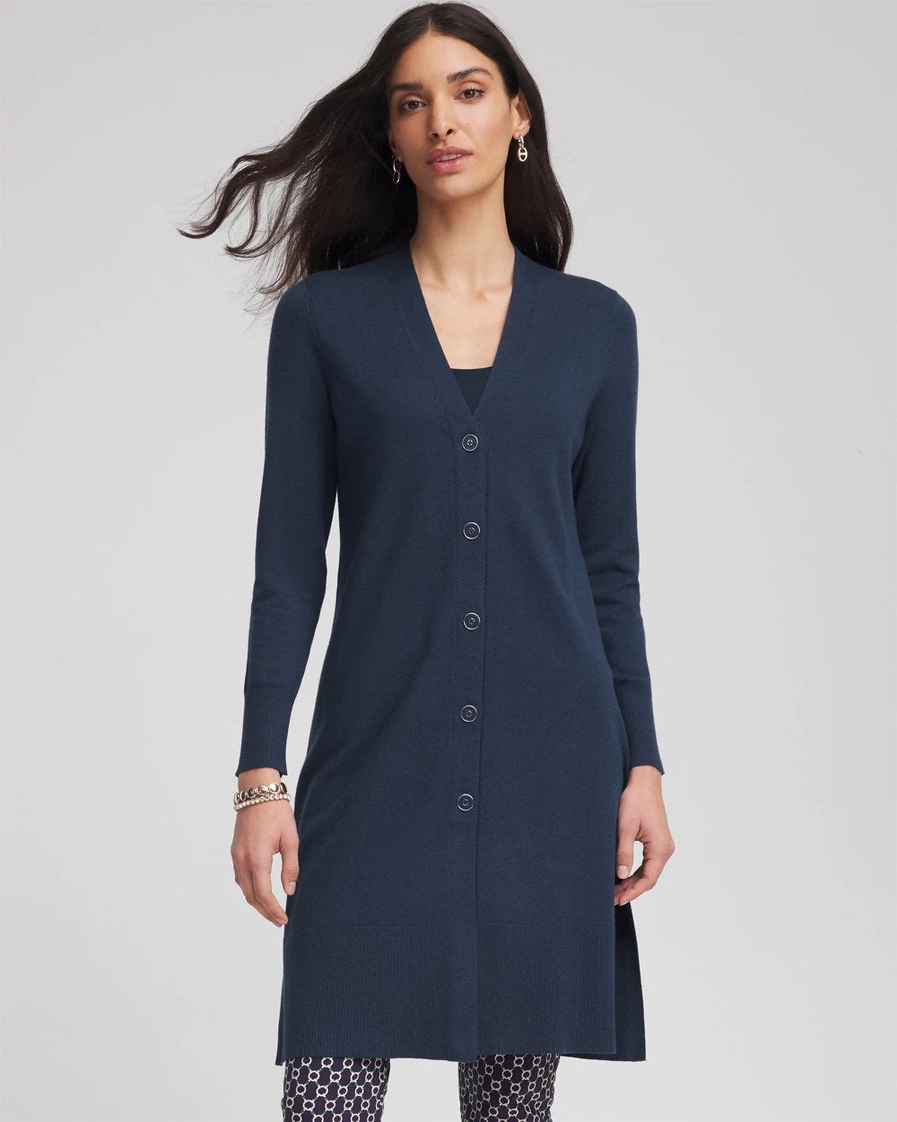 Chico's Online - Novelty Duster Button Cardigan
