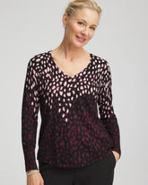 Chico's Discount - Ella Printed V-Neck Sweater